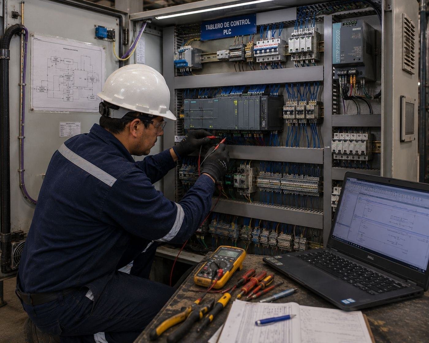 Tablero de control PLC